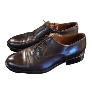 Pal Zileri dark brown oxford‎ lace up dress shoes Men’s Size 9